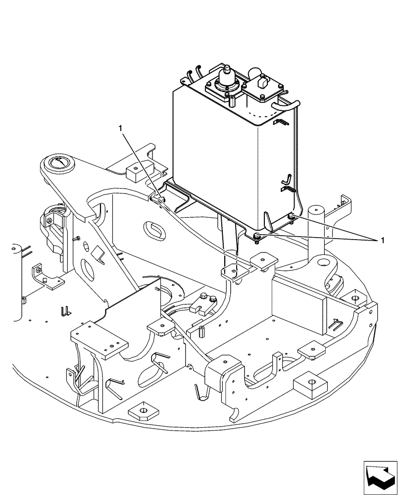 Схема запчастей Case CX31B - (01-023[00]) - TANK INSTAL, HYD (35) - HYDRAULIC SYSTEMS