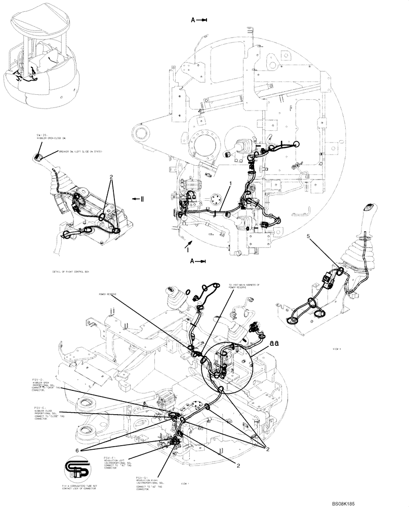 Схема запчастей Case CX50B - (01-081) - HARNESS ASSY, (PROPORTIONAL) (PH11E00021F1) (05) - SUPERSTRUCTURE