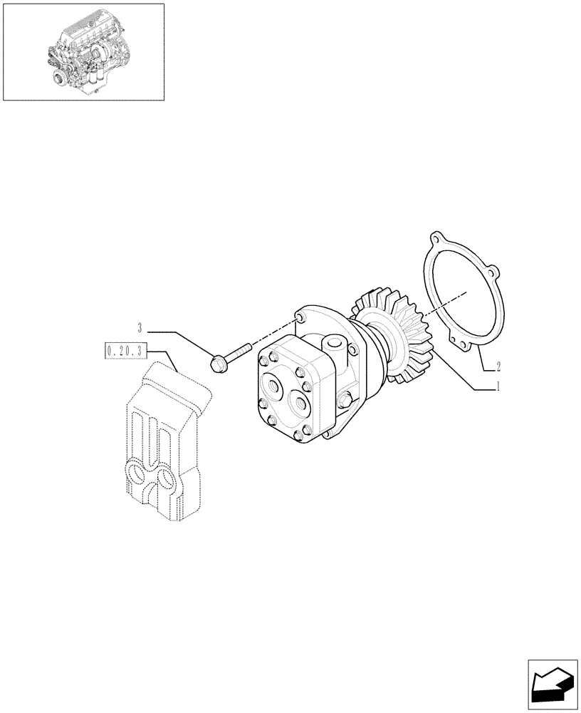 Схема запчастей Case F3AE0684P E906 - (0.20.1[01]) - FUEL PUMP & RELATED PARTS (504053973) 