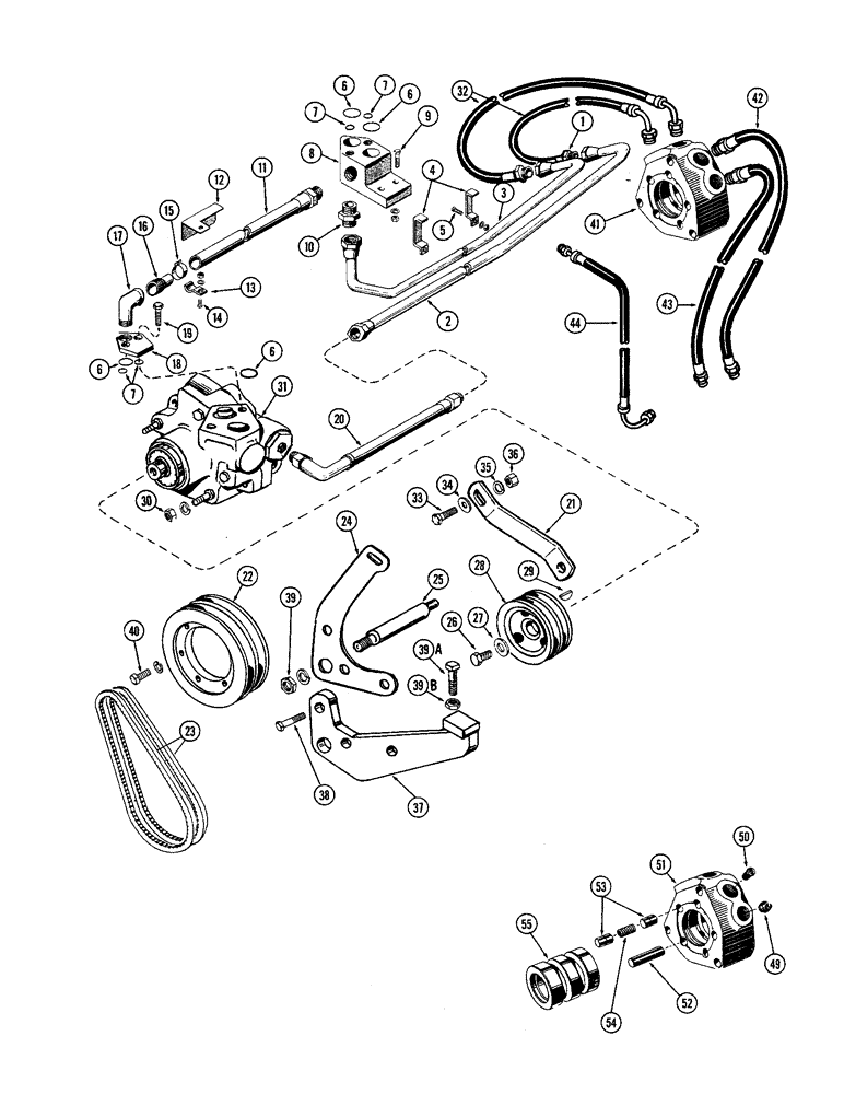 Схема запчастей Case W9A - (112) - POWER STEERING, A23645 VALVE ASSEMBLY (05) - STEERING