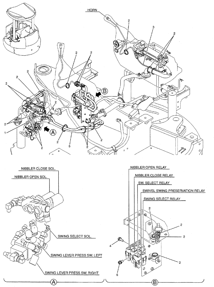 Схема запчастей Case CX27B PV13 - (01-078) - HARNESS ASSY (05) - SUPERSTRUCTURE