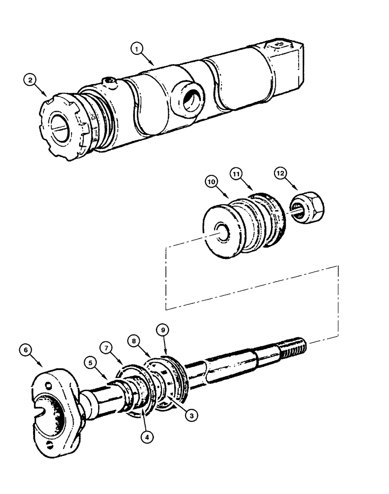 Схема запчастей Case 865 - (08.55[00]) - CYLINDER - BLADE LIFT (08) - HYDRAULICS