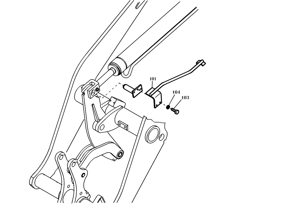 Схема запчастей Case 21D - (76.050[2732310001]) - BUCKET POSITION INDICATOR (82) - FRONT LOADER & BUCKET