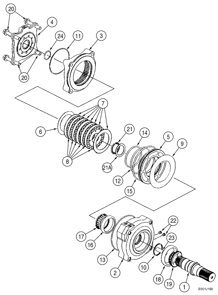 Схема запчастей Case 75XT - (07-02) - BRAKE - HYDRAULIC (07) - BRAKES