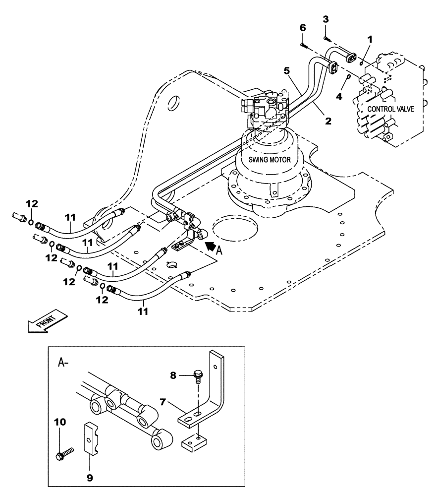 Схема запчастей Case CX210C LR - (35.736.01) - HYD. LINE - BOOM CYLINDER (35) - HYDRAULIC SYSTEMS