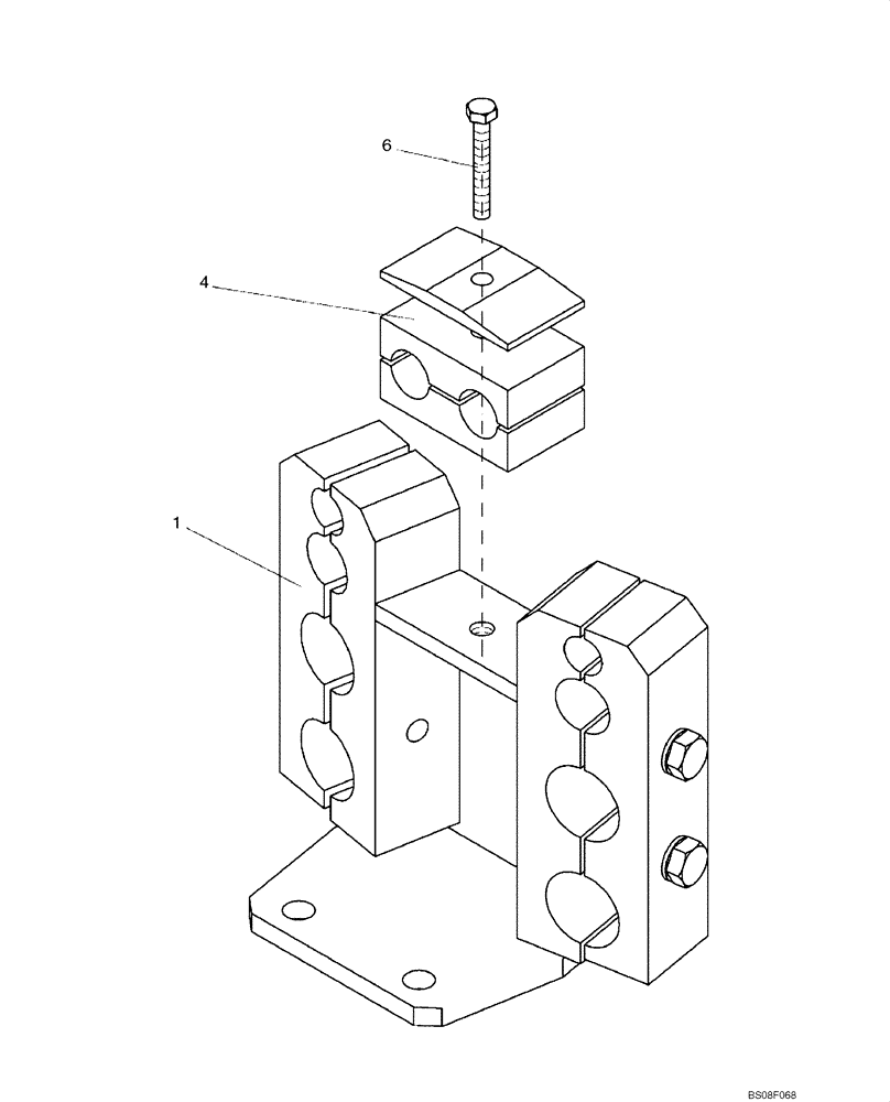 Схема запчастей Case SV212 - (39.100.24) - HOLDER, HOSE (ACE) (VIBRATING) (SMOOTH DRUM) (39) - FRAMES AND BALLASTING