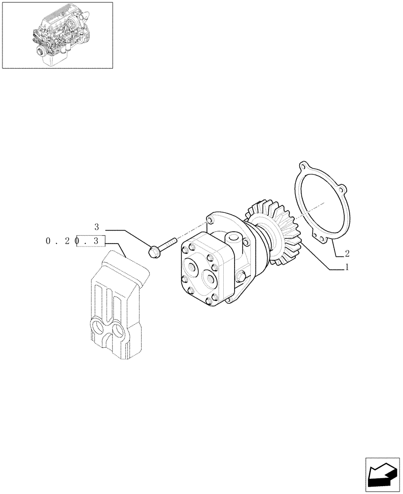 Схема запчастей Case F3BE0684E B003 - (0.20.1[01]) - FUEL PUMP & RELATED PARTS (504053973) 