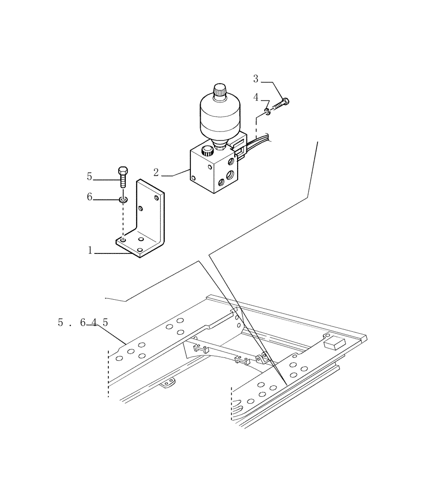 Схема запчастей Case 1850K - (2.304[02]) - BRAKE CONTROLS - COMPONENTS (04) - UNDERCARRIAGE