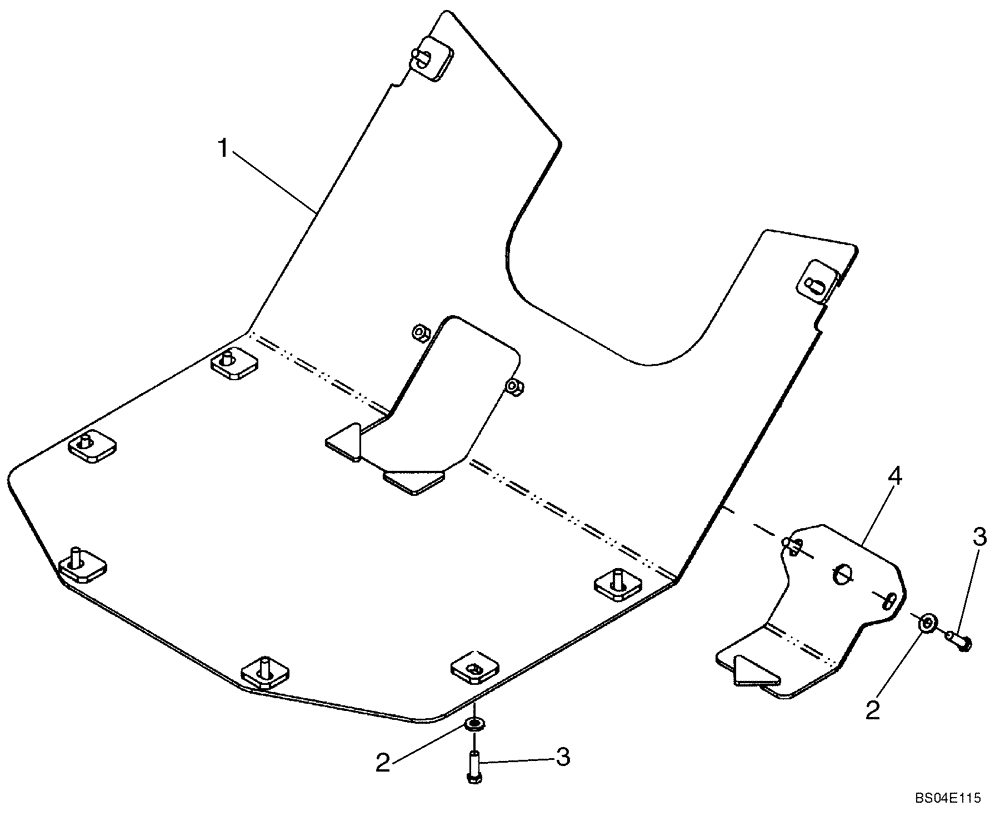 Схема запчастей Case 521D - (06-21A) - TRANSMISSION - COVER (06) - POWER TRAIN