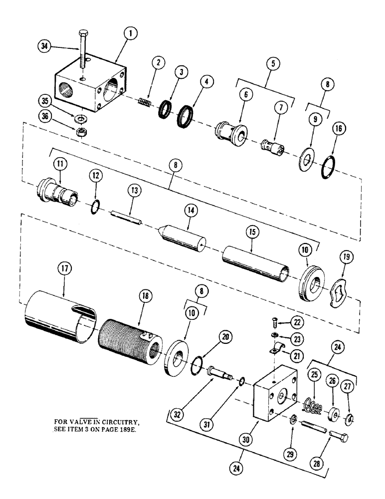 Схема запчастей Case 50 - (250) - HI-LOW RANGE SOLENOID VALVE, (USED ON UNITS W/ SN. 6280345 & AFTER)(SN. 6279926 AND AFTER) (35) - HYDRAULIC SYSTEMS