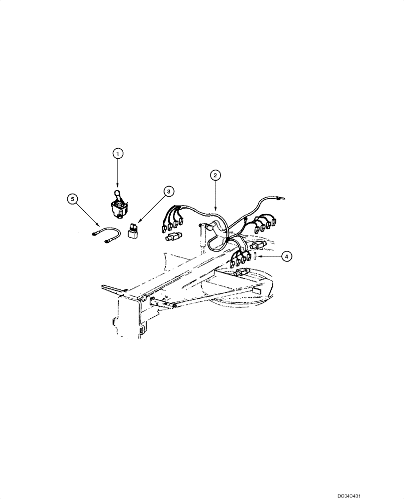 Схема запчастей Case 845 - (04.18[00]) - ELECTRIC SYSTEM - HYDRAULIC ACCUMULATOR (04) - ELECTRICAL SYSTEMS