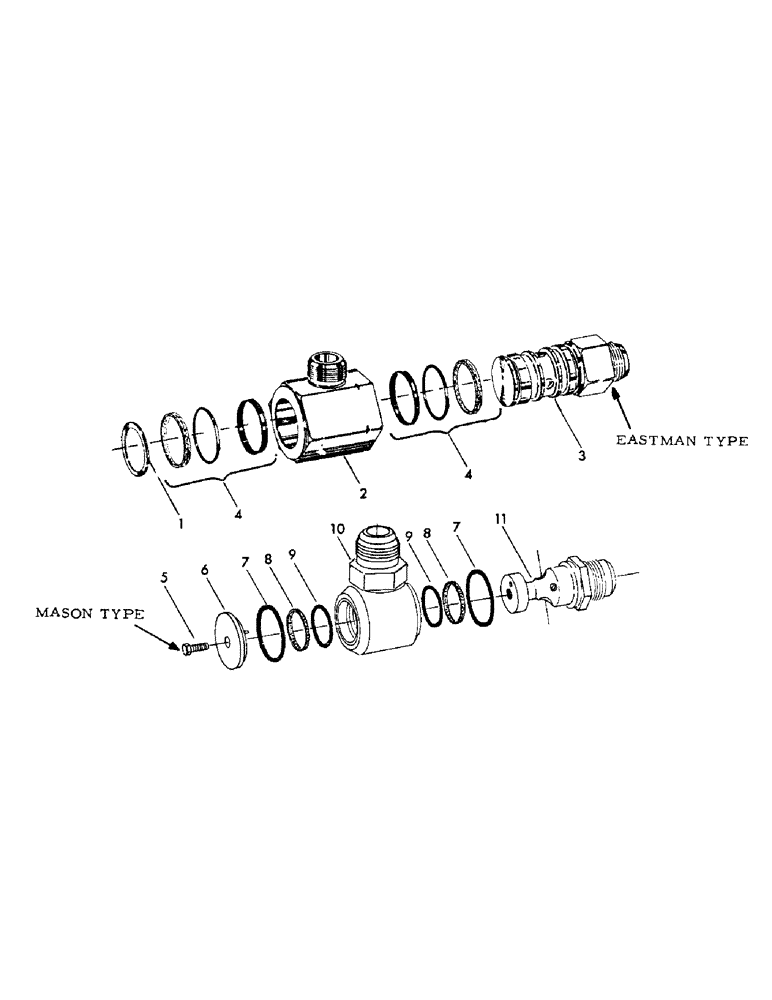 Схема запчастей Case 40YC - (J14[1]) - PARTS FOR EASTMAN TYPE ONLY (18) - ATTACHMENT ACCESSORIES