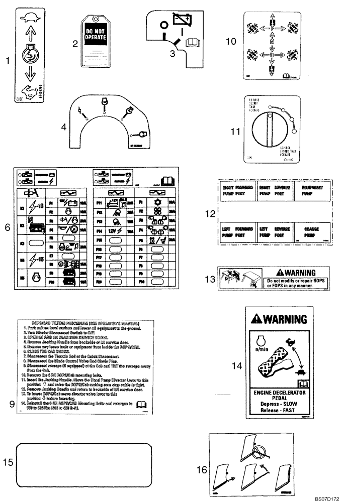 Схема запчастей Case 750K - (09-42) - DECALS - CANADIAN FRENCH (09) - CHASSIS/ATTACHMENTS