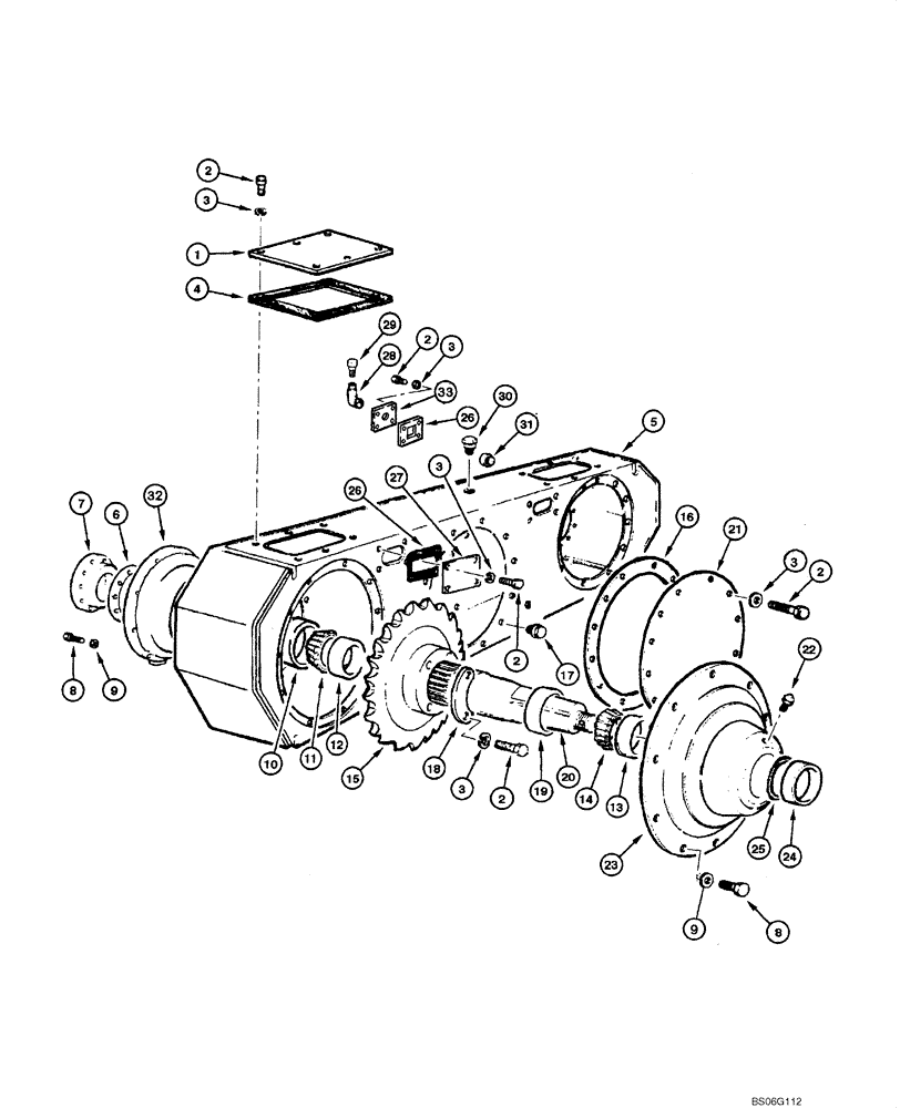 Схема запчастей Case 865 - (06.38[00]) - TANDEM - WHEEL END (FOR GRAZIANO AXLE) (06) - POWER TRAIN