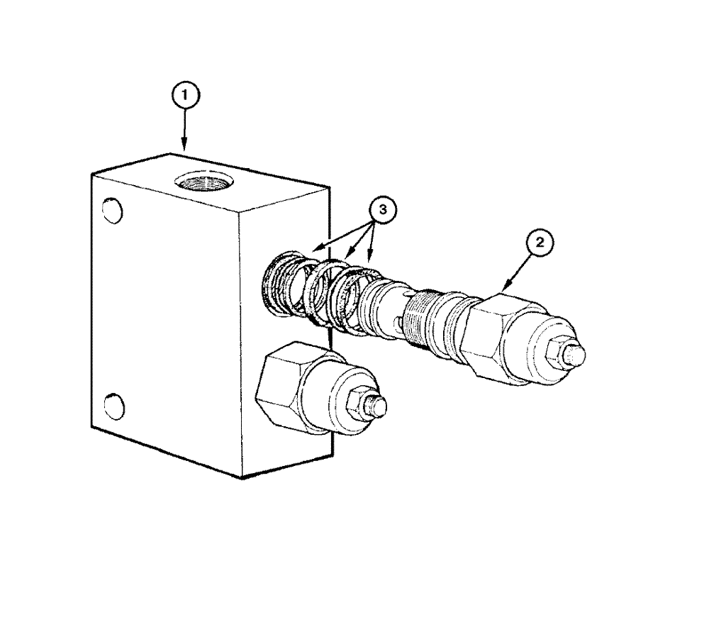 Схема запчастей Case 865 DHP - (8-100) - VALVE RETAINER ASSEMBLY (08) - HYDRAULICS