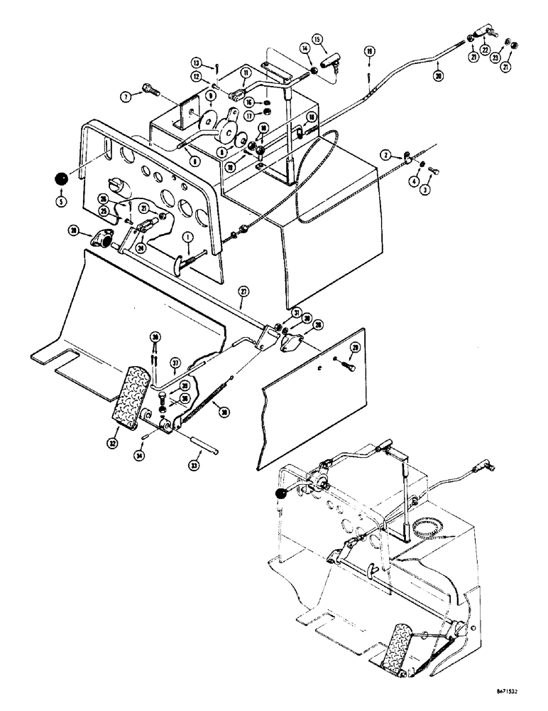 Схема запчастей Case 310G - (094) - ENGINE CONTROLS - DIESEL (01) - ENGINE