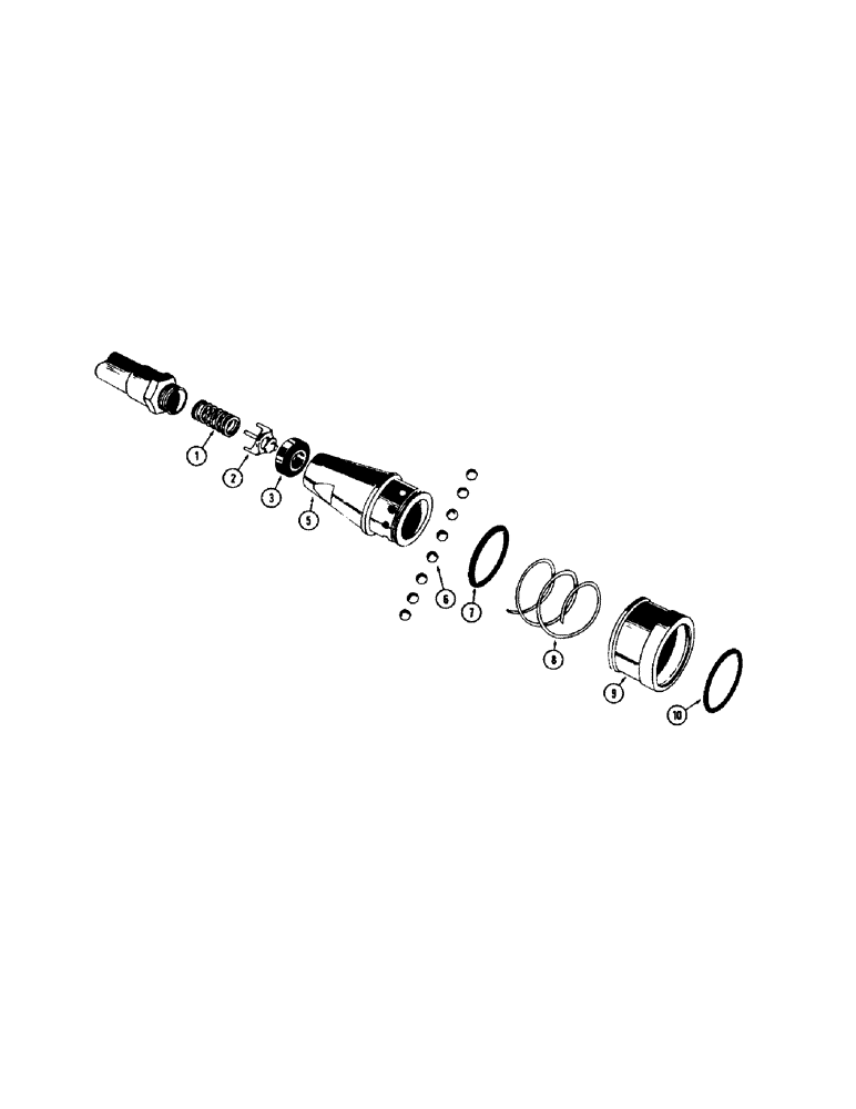 Схема запчастей Case 310G - (238) - A28542 PULL BEHIND COUPLING - FEMALE (07) - HYDRAULIC SYSTEM