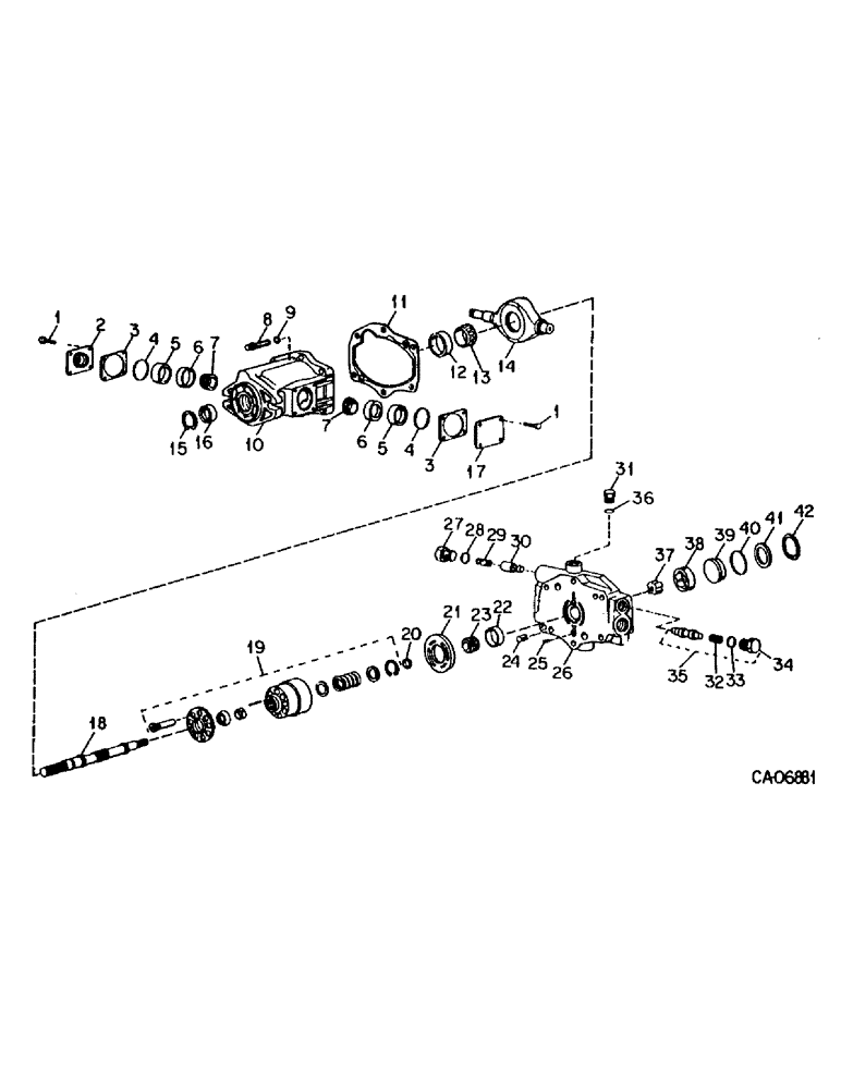 Схема запчастей Case 4155 - (10-10) - HYDRAULICS, HYDROSTATIC PUMP ASSY (07) - HYDRAULICS