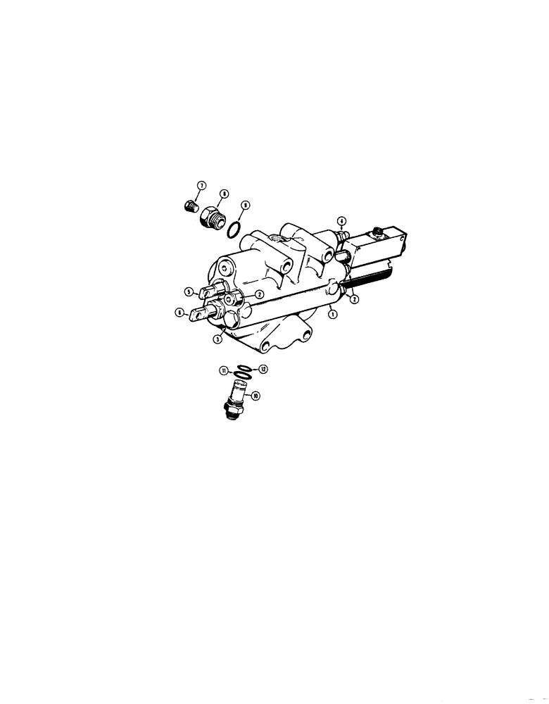 Схема запчастей Case 680E - (298) - L55009 LOADER CONTROL VALVE (2 SPOOL), L55010 LOADER CONTROL (35) - HYDRAULIC SYSTEMS