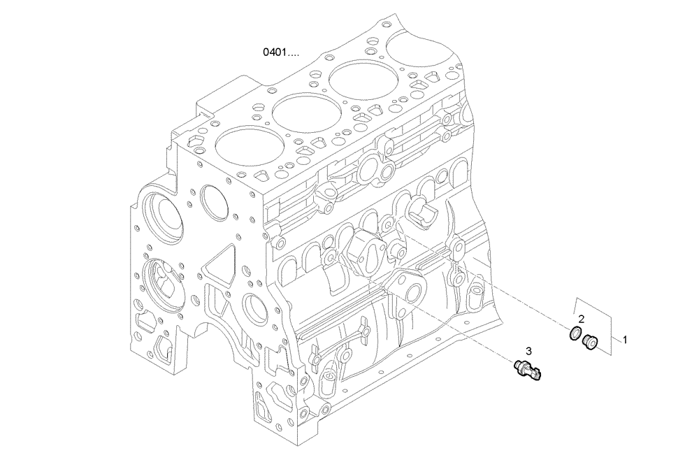 Схема запчастей Case F4GE9454K J604 - (2714.014) - OIL GAUGE 