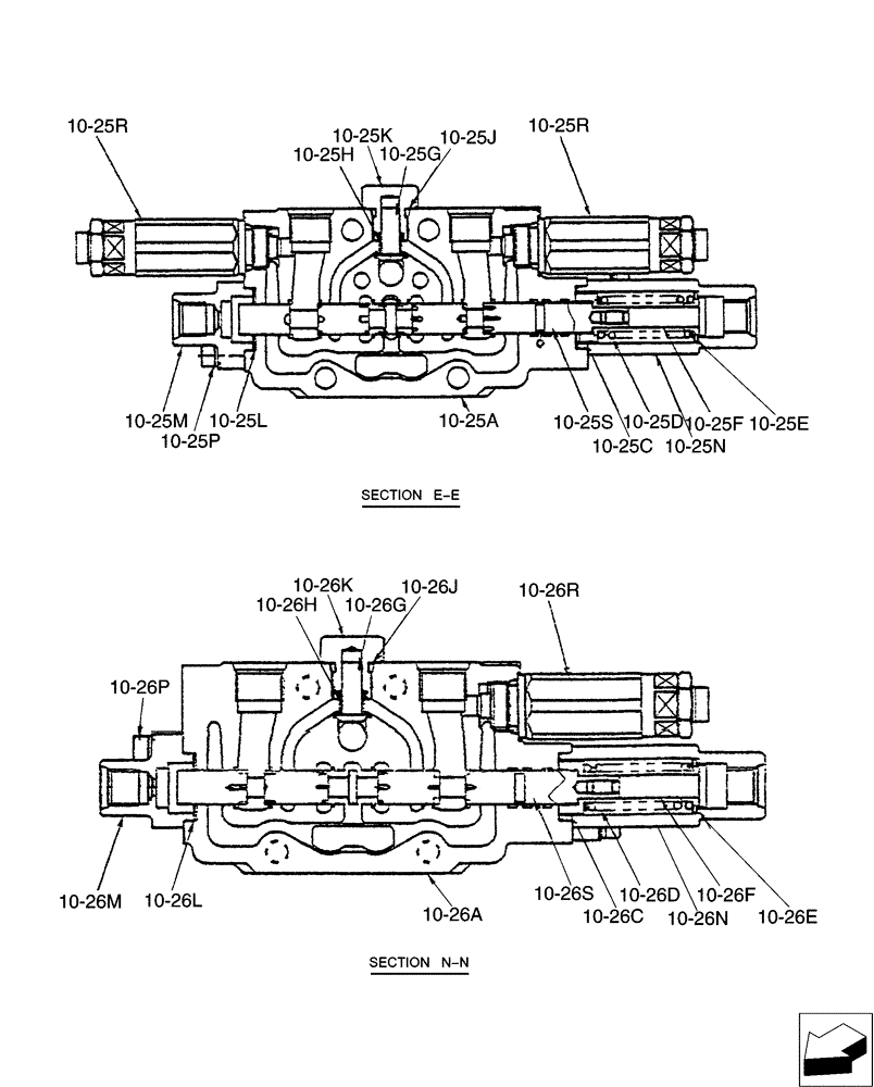 Схема запчастей Case CX31B - (01-028[10]) - VALVE INSTAL (35) - HYDRAULIC SYSTEMS