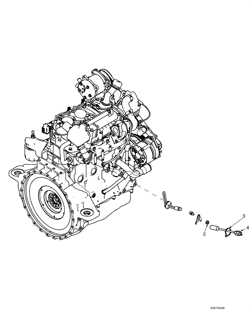 Схема запчастей Case 445 - (02-09B) - ENGINE - BLOCK HEATER (EUROPE) (02) - ENGINE