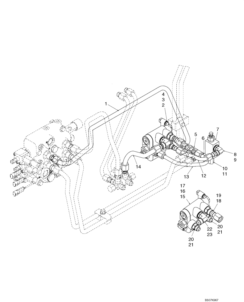 Схема запчастей Case 435 - (08-05) - HYDRAULICS - SELF LEVELING (08) - HYDRAULICS