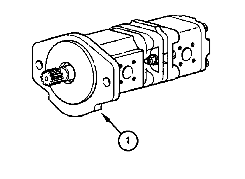 Схема запчастей Case 845 - (08.40[00]) - DIFFERENTIAL LOCK - HYDRAULIC PUMP (08) - HYDRAULICS