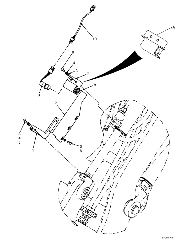 Схема запчастей Case 521E - (09-03) - CONTROL - RETURN-TO-DIG (XT LOADER) (09) - CHASSIS