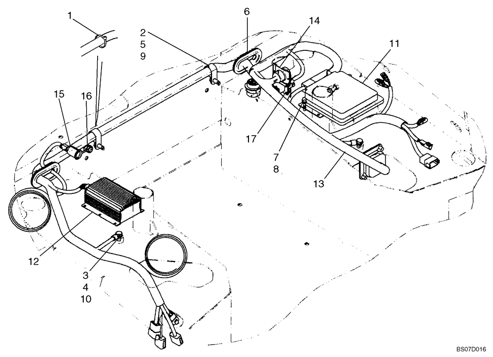 Схема запчастей Case 750L - (04-14) - HARNESS, MICROCONTROLLER (04) - ELECTRICAL SYSTEMS