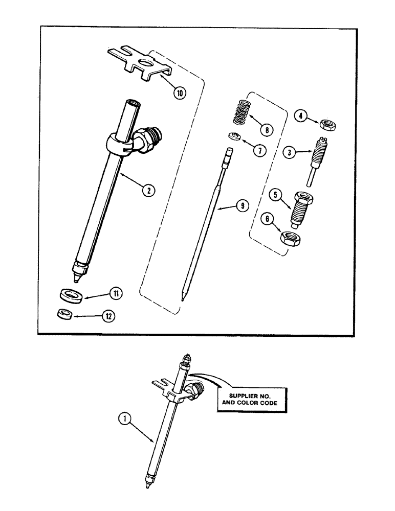 Схема запчастей Case W14 - (092) - INJECTOR NOZZLES, 336BD AND 336BDT DIESEL ENGINE, PENCIL TYPE (03) - FUEL SYSTEM