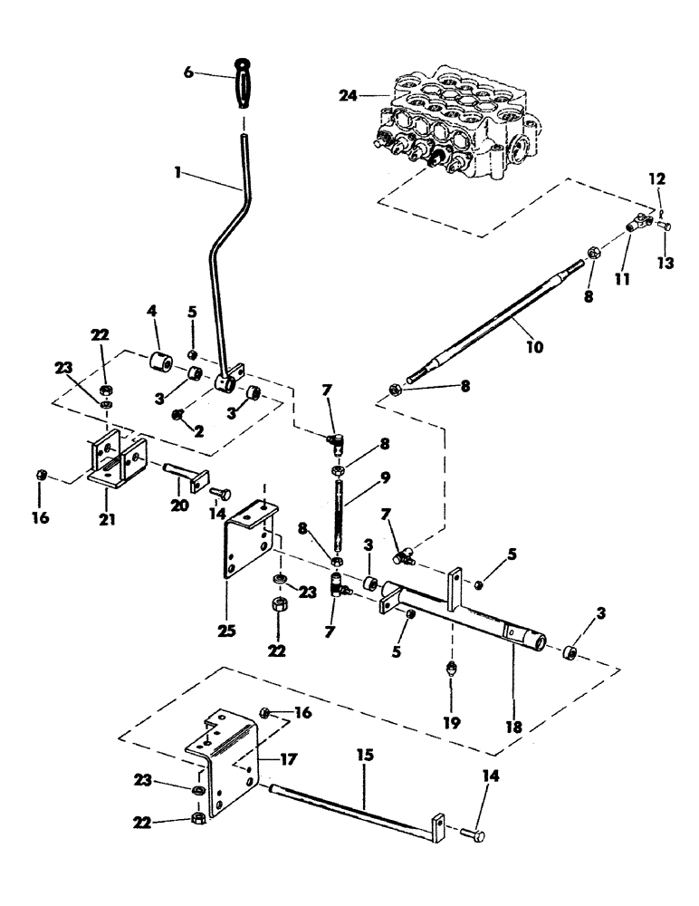 Схема запчастей Case 35EC - (039) - CROWD CONTROL AND LINKAGE (05) - UPPERSTRUCTURE CHASSIS