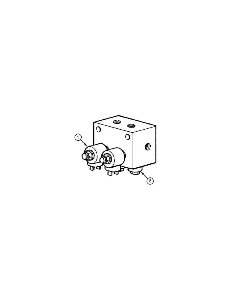 Схема запчастей Case 865 VHP - (08-036[01]) - BLADE HYDRAULIC CIRCUIT - FLOAT SOLENOID VALVE (08) - HYDRAULICS