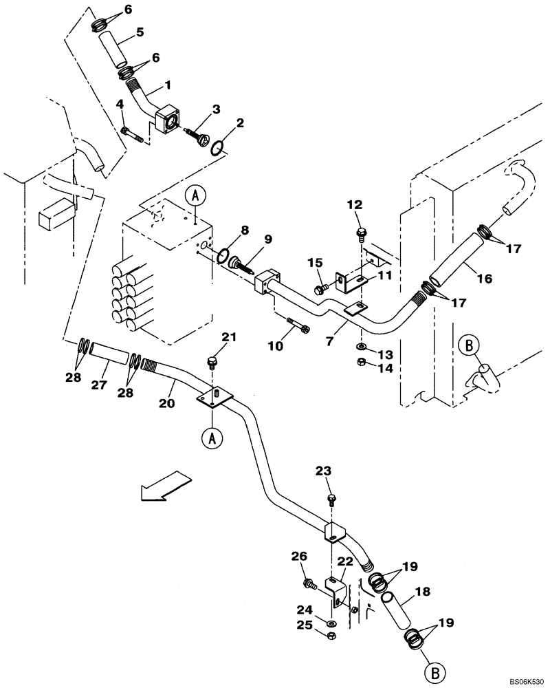 Схема запчастей Case CX210BNLC - (08-07) - HYDRAULICS - RESERVOIR RETURN (08) - HYDRAULICS