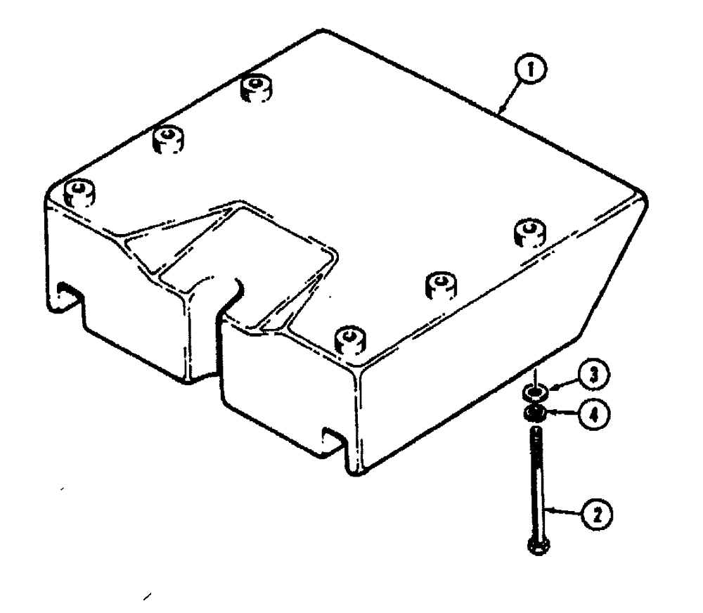 Схема запчастей Case 450 - (278) - FRONT COUNTERWEIGHT (05) - UPPERSTRUCTURE CHASSIS