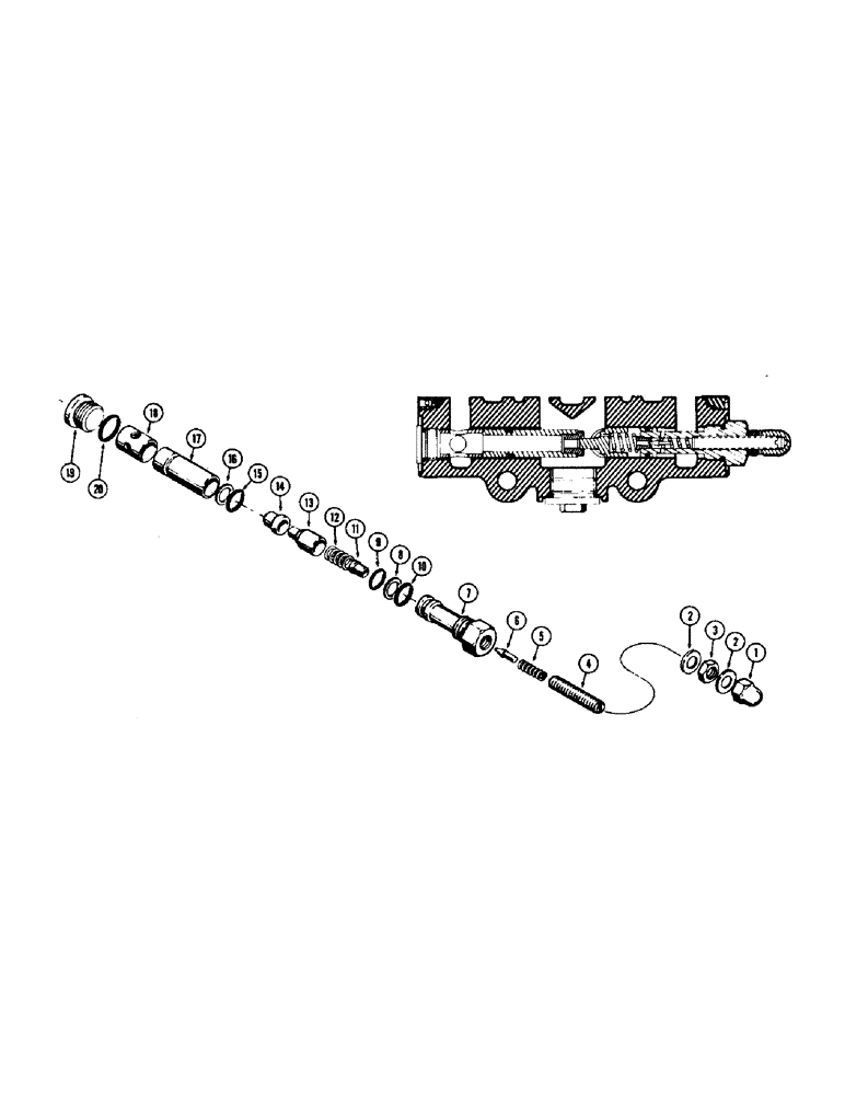 Схема запчастей Case 310G - (268) - MAIN RELIEF VALVE (07) - HYDRAULIC SYSTEM