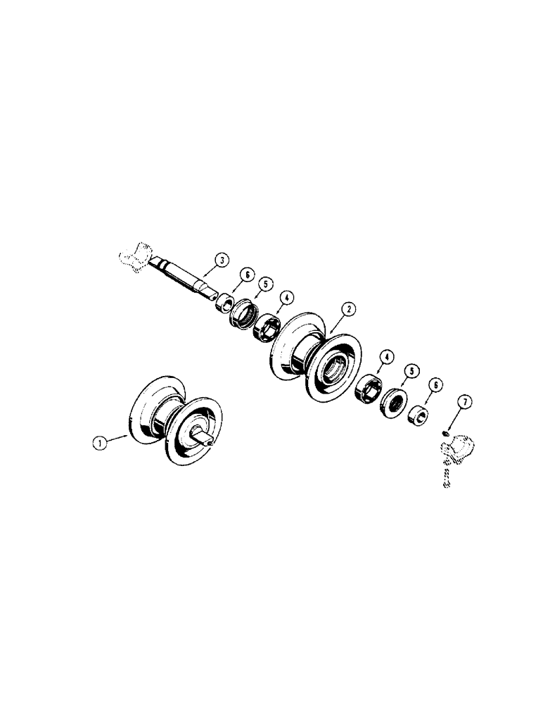 Схема запчастей Case 350 - (156) - TRACK ROLLER (04) - UNDERCARRIAGE