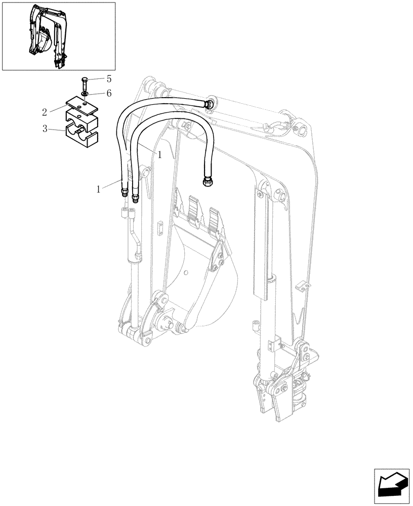 Схема запчастей Case CX16B - (5.0038[02]) - ARM HYD.LINES (1,22M) (84) - BOOMS, DIPPERS & BUCKETS