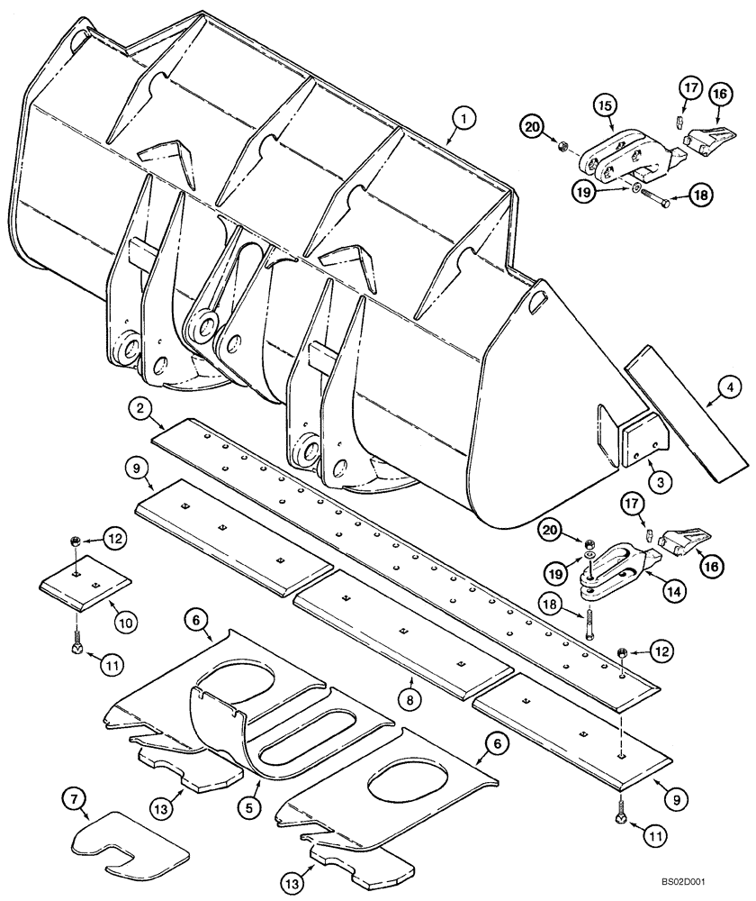 Схема запчастей Case 821C - (09-04) - BUCKETS - LOADER (Oct 19 2006 3:04PM) (09) - CHASSIS