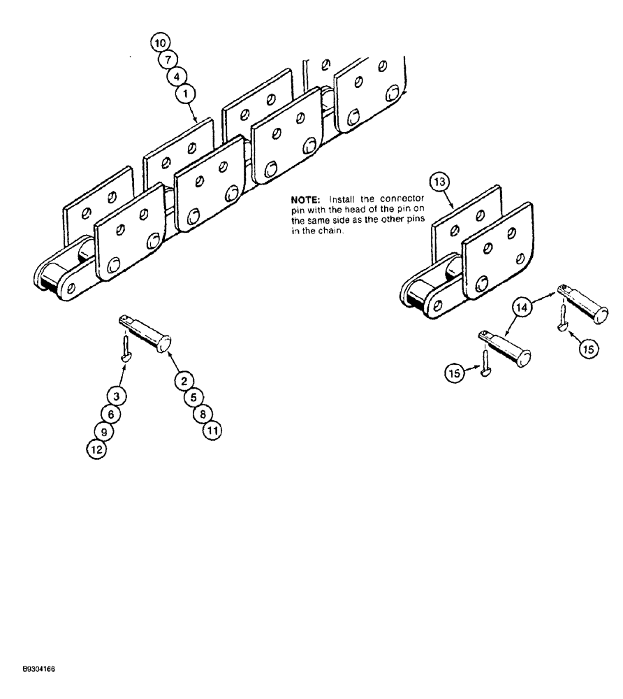 Схема запчастей Case MAXI-SNEAKER - (09-026) - DIGGING CHAIN ASSEMBLIES, 28,000 POUND TWO PITCH (09) - CHASSIS/ATTACHMENTS