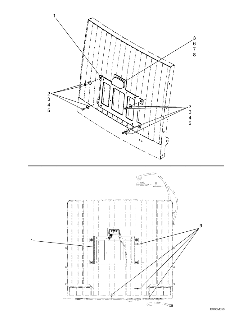 Схема запчастей Case 921E - (04-25) - LICENSE PLATE LIGHT (04) - ELECTRICAL SYSTEMS