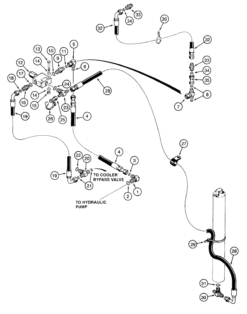 Схема запчастей Case 921B - (8-058) - REMOTE LOADER CONTROL CIRCUIT - SUPPLY TO ACCUMULATOR (08) - HYDRAULICS