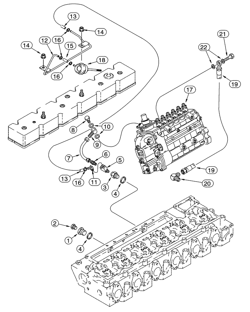 Схема запчастей Case 721C - (03-06) - ANEROID AND WASTEGATE SYSTEM (03) - FUEL SYSTEM