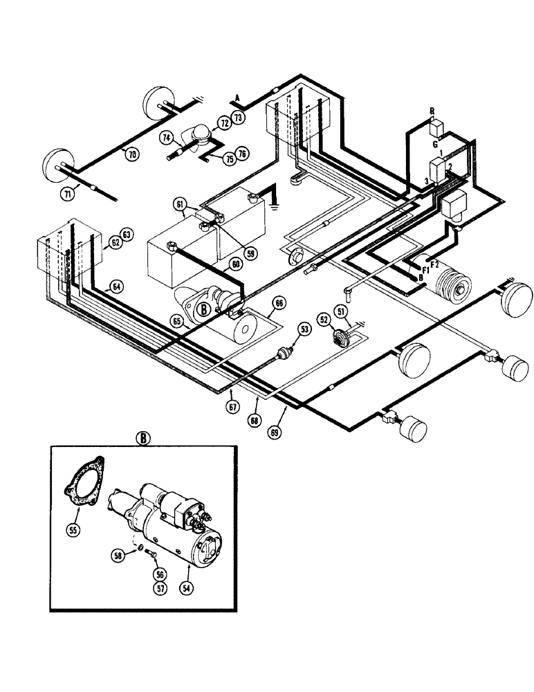 Схема запчастей Case W12 - (056) - CHASSIS ELECTRICAL W/HEAVY DUTY ALTERNATOR (CONT), (HEAVY DUTY 60 (04) - ELECTRICAL SYSTEMS