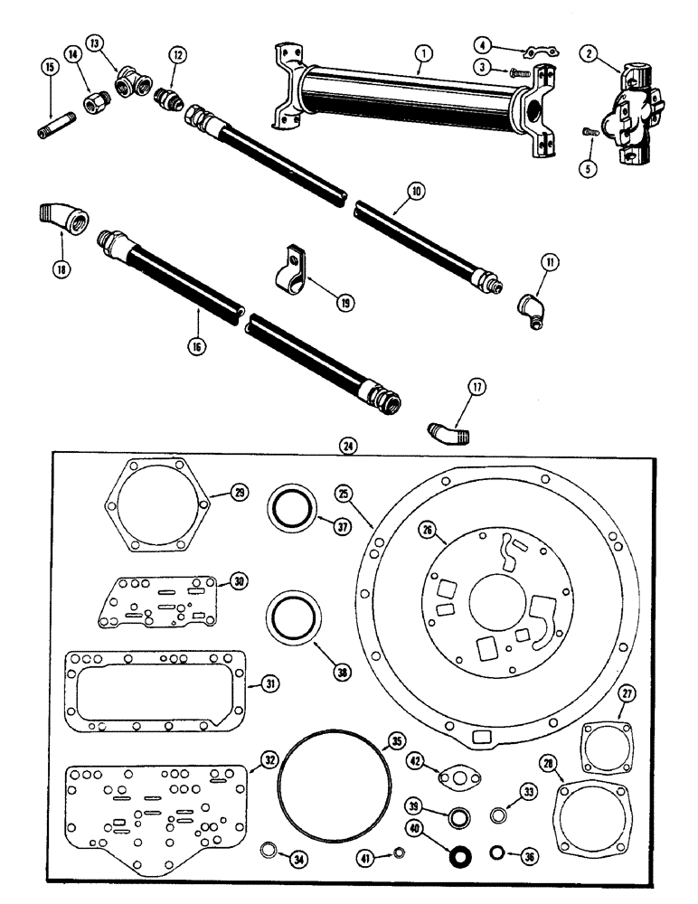 Схема запчастей Case W5A - (120) - DRIVE SHAFT (06) - POWER TRAIN