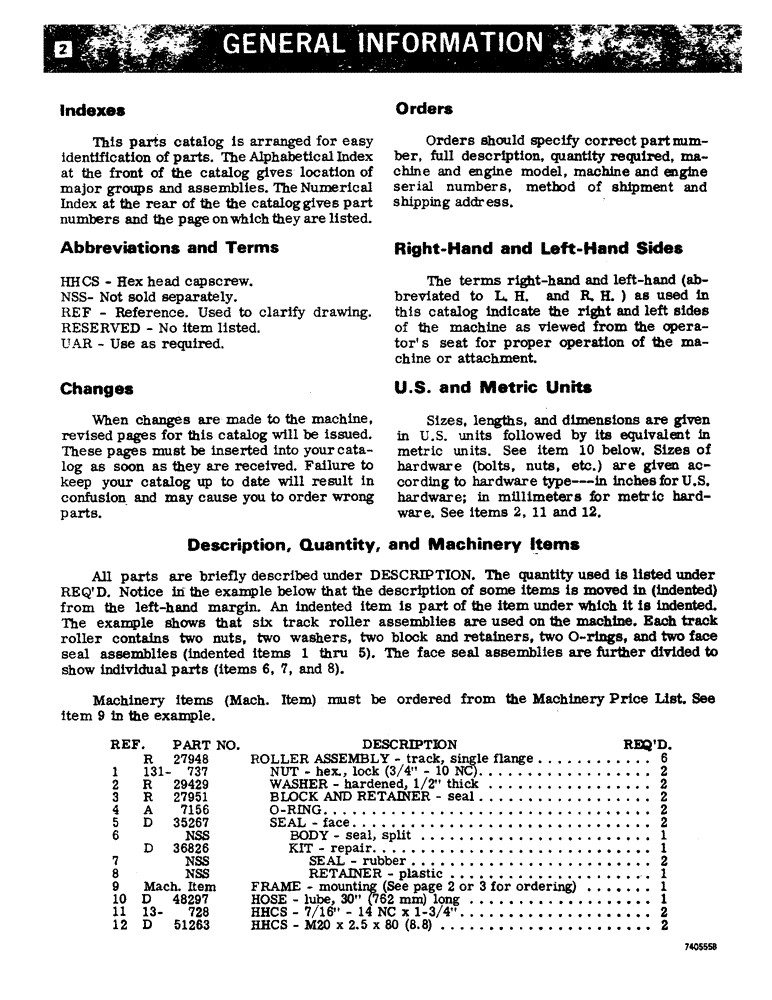 Схема запчастей Case 850 - (002) - GENERAL INFORMATION (00) - GENERAL