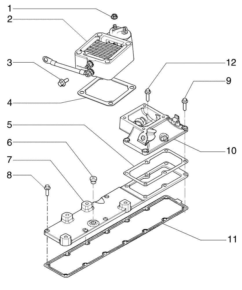 Схема запчастей Case 865 VHP - (02-52[01]) - AIR INTAKE MANIFOLD (02) - ENGINE