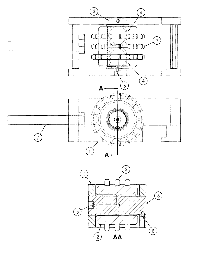 Схема запчастей Case 6030 - (09-09) - TENSIONER ASSY BOOM (09) - CHASSIS/ATTACHMENTS