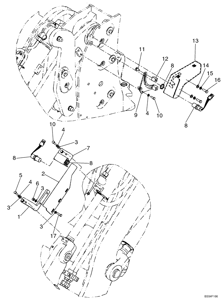 Схема запчастей Case 521D - (09-04A) - CONTROLS - RTD,RTT, AND HGT -XT- TIER II (09) - CHASSIS