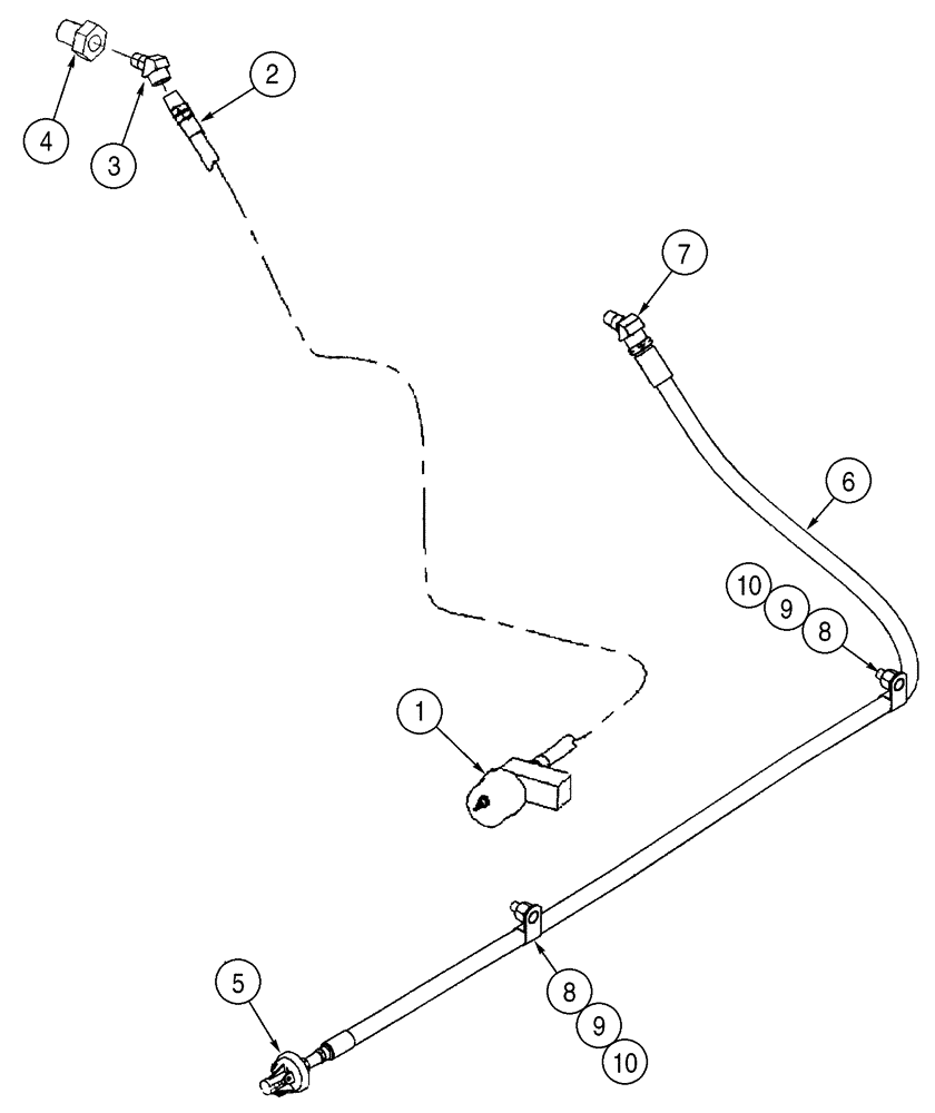 Схема запчастей Case 921C - (02-16) - OIL PRESSURE SENDER (02) - ENGINE